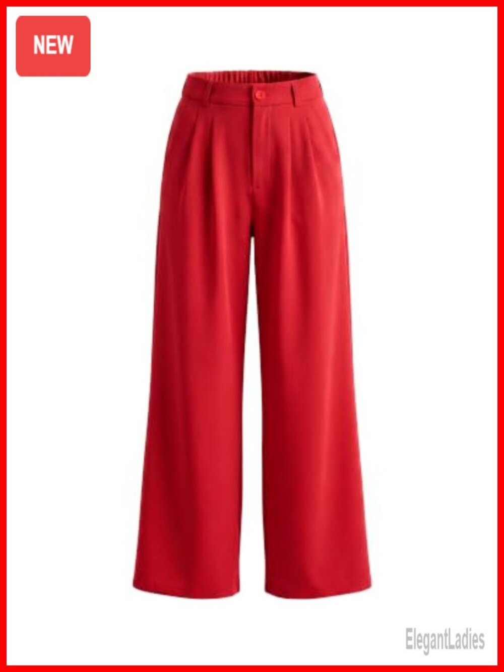 High Waisted Wide Leg Palazzo Pants Pleated Trousers Office Work